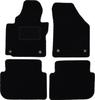 Schwarze Velours-Fußmatten für: Volkswagen Touran I 2FL Minivan (2010-)