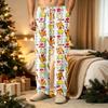 Men's Christmas Print Casual Pants with Pockets Color Trousers