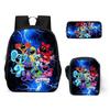 Lachende Critters Schultasche Dreiteiliges Set Cartoon Rucksack Umhängetasche Federmäppchen Lachende Critters