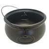 Calderone Classico per Streghe Bollitore Secchio 12" Nero Contenitore per Caramelle Ciotola per Dolcetti per Forniture Decorazioni Festa di Halloween