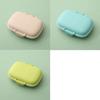 Travel Friendly Mini Portable 8 Grids Wheat Sealed Medicine Organizer Container Tablets Storage Dispenser Box