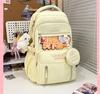 The schoolbag is high-value, fresh and cute, and the second-dimensional schoolbag has a large capacity.