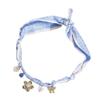 Delicate Fabric Chain Necklace Versatile Floral Heart Accent Soft Silk Blend Materials Casual Party Wear