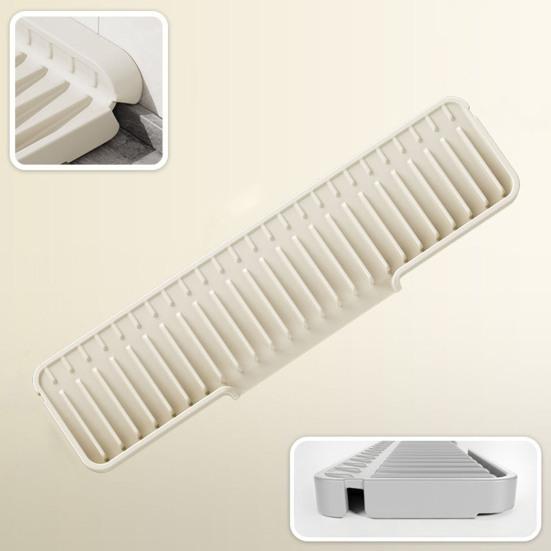 Faucet Drain Pad Water Absorption Drainage Mat Sink Countertop Narrow Edge Design Faucet Splash Guard Kitchen Bathroom Accessory