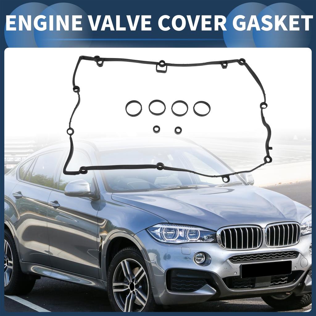 INFINAUTO Valve Cover Gasket Cylinder Head Valve Seal Gasket Spark Plug Gasket Number 11127582400