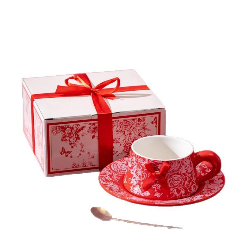 Engagement Gifts For Newcomers, High-End Souvenir Gifts, Coffee Cup And Saucer Sets, Gift Boxes For Girlfriends, Practical Gift Cups