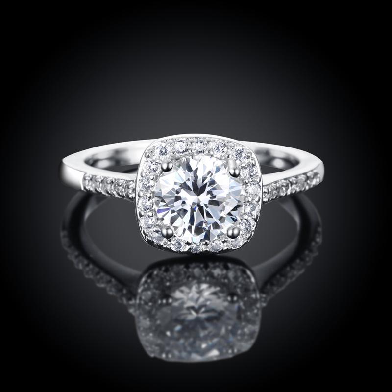 Fashion Rings For Women Wedding Engagement Jewelry Accessory Cubic Zircon Stone Promise Finger Ring Anillos Femme