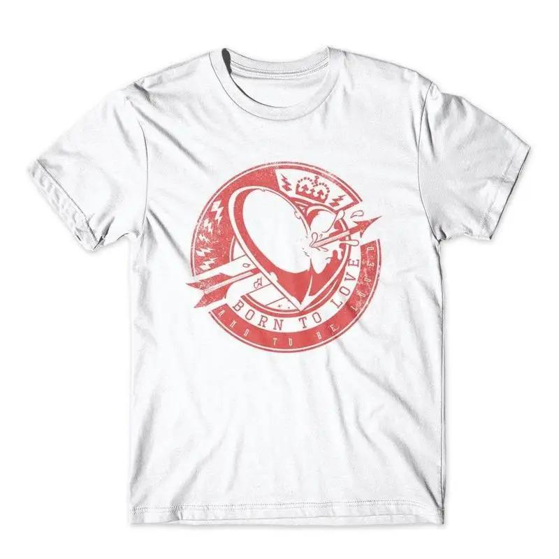 Born To Love T Shirt 100 Cotton Premium Heart NEW