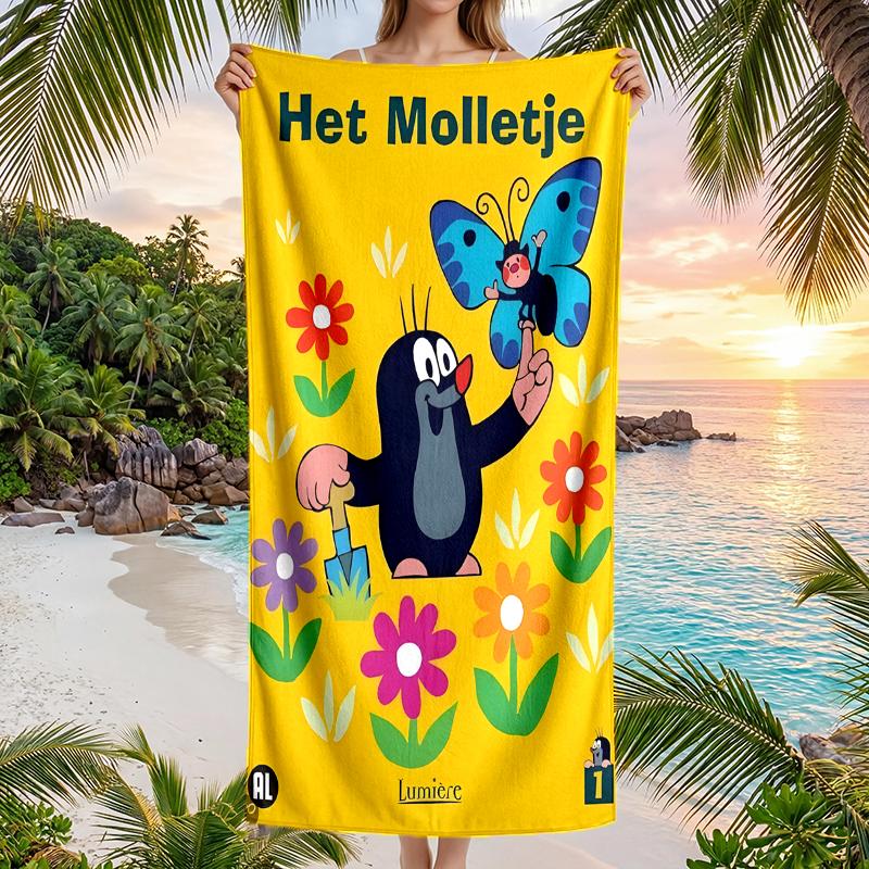 Krtecek Fashion Beach Towel: Ideal for Summer Adventures Soft, absorbent and quick drying suitable for swimming and bathing