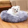 Long Plush Dog Bed, Pet Round Bed, Anti-anxiety Ped Bed Mat, Pet Bed Sofa Cushion For Small Medium Dog Calming Plush Pet Sofa