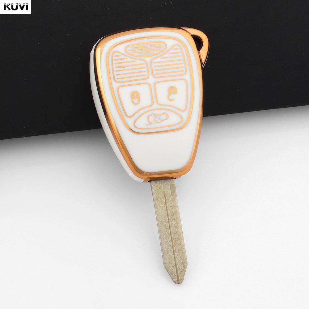 Tpu Car Key Case Cover Shell For Jeep Chrysler 300C Avenger Sebring Chrysler 200 Aspen Dodge Charger Commander Grand Cherokee
