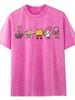 Unisex SpongeBob Print Chinese Style Summer Short Sleeve Casual Top