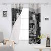 Farm Animal Horse Black And White New Simple Curtains Home Decoration Curtains Modern Home Supplies