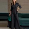Completo da Donna Pantaloni Moda per Lavoro Pizzo
