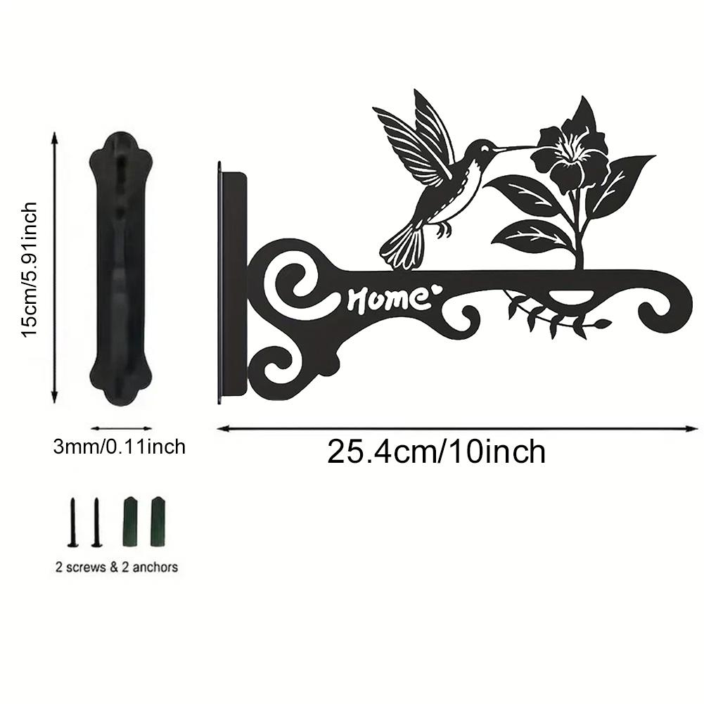 Aesthetic Wall Plant Hanger with Bird Design Metal Hanging Plant Bracket Hanging Brackets for Hanging Hummingbird Feeder Planter