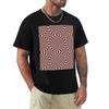 Illusion Tile Orange Purple Snakes TShirt Shirts Graphic Hippie Clothes Mens Tall T Shirts