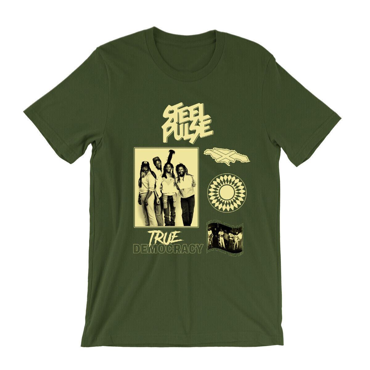 Vtg Steel Pulse True Democracy Cotton All Size Unisex Shirt BL204 S