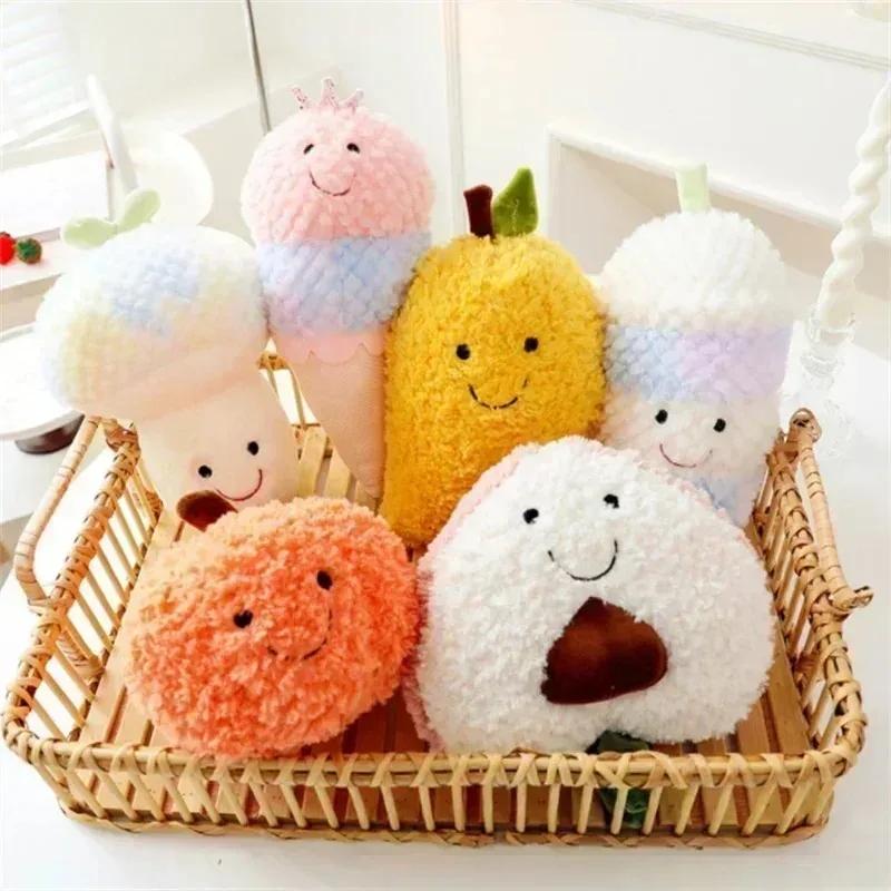 Fruit Plush Toys Vivid Cute Stuffed Fruit Plaything Mango Watermelon Avocado Strawberry Tactile Gifts For Birthday Party Decors