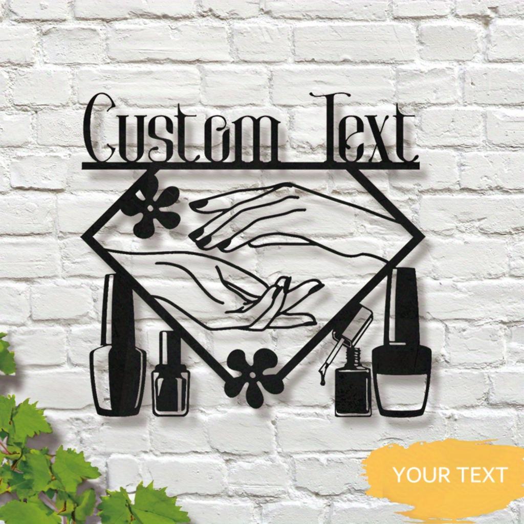 Retro Metal Wall Art for Salon - Nail Beauty Sign Home Decor, Unique Durable Gift