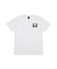 CREAM SODA LAB [2Pack] Usa Basketball Small Logo Short Sleeve T-Shirt Black (White) White (Black)