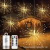 Outdoor Waterproof Solar LED Firework String Lights for Camping