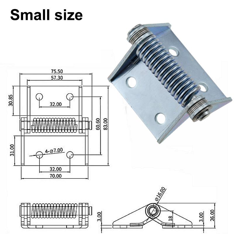 

Толстостенная усиленная петля из нержавеющей стали/железа с автоматическим пружинным закрытием и возвратом для промышленных электрических шкафов as the picture