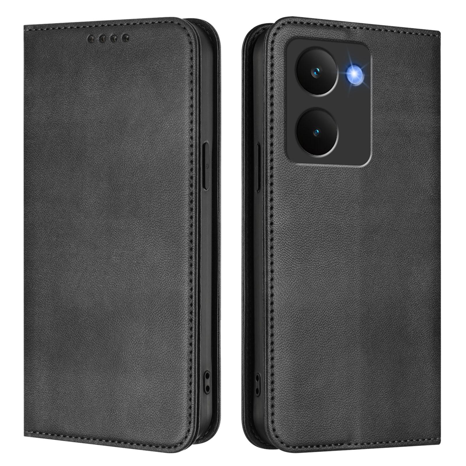 

For Realme P3 Ultra 5G Wallet Cases Retro Texture RFID Blocking Leather Phone Cover Black