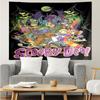 Scooby-Doo Print Tapestry, Backdrop, Easy Setup, Ideal for Bedroom, Office & Living Room, with Aesthetic Wall Hanging Decor.