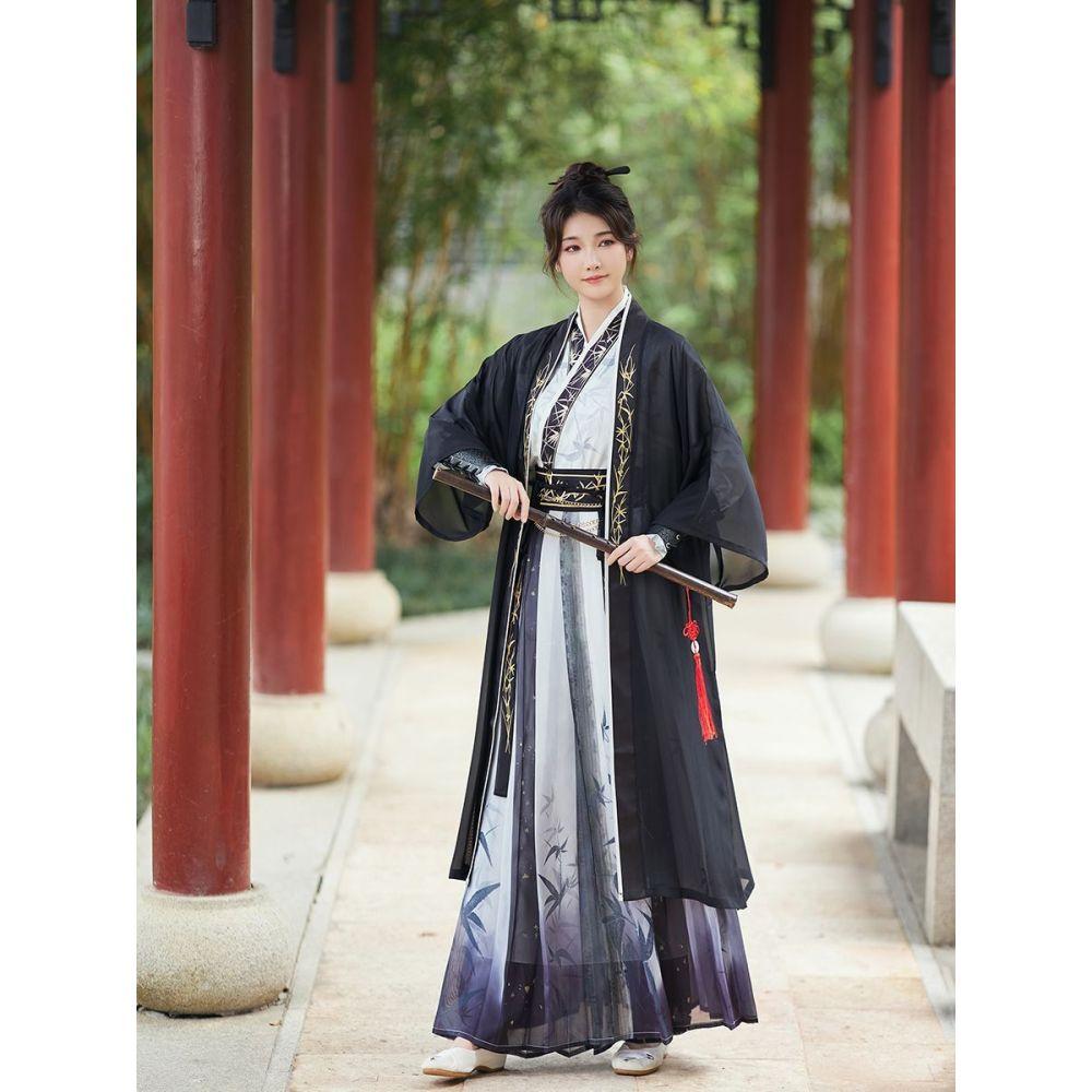 Chinese Song Dynasty Style Hanfu Embroidered Suit Chinese Ink Style Hanfu