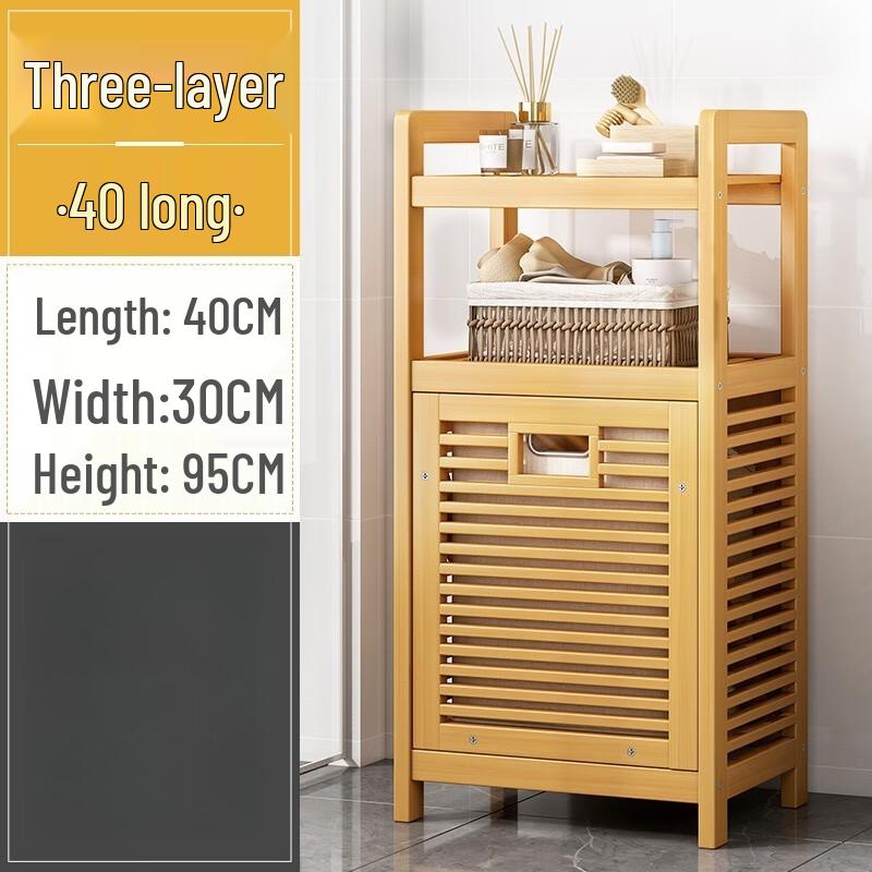 Miling Bamboo 3-Tier Laundry Hamper