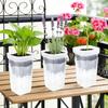 Absorbent Flower Pot with Transparent Double-Layer Design 150ml Deep Water Reservoir Adjustable Vent Humidity Dome Plant Propagation Pot