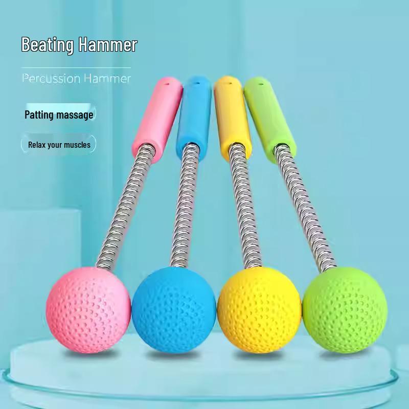 Newcomer Special: Silicone Golf Ball Massage Hammer for Meridian Tapping