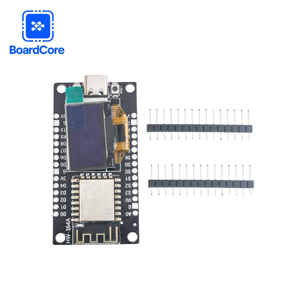 NodeMCU ESP8266 WiFi Display Development Board with 0.96 Inch OLED Display CH340G ESP-12F WiFi Module TYPE-C USB for Arduino