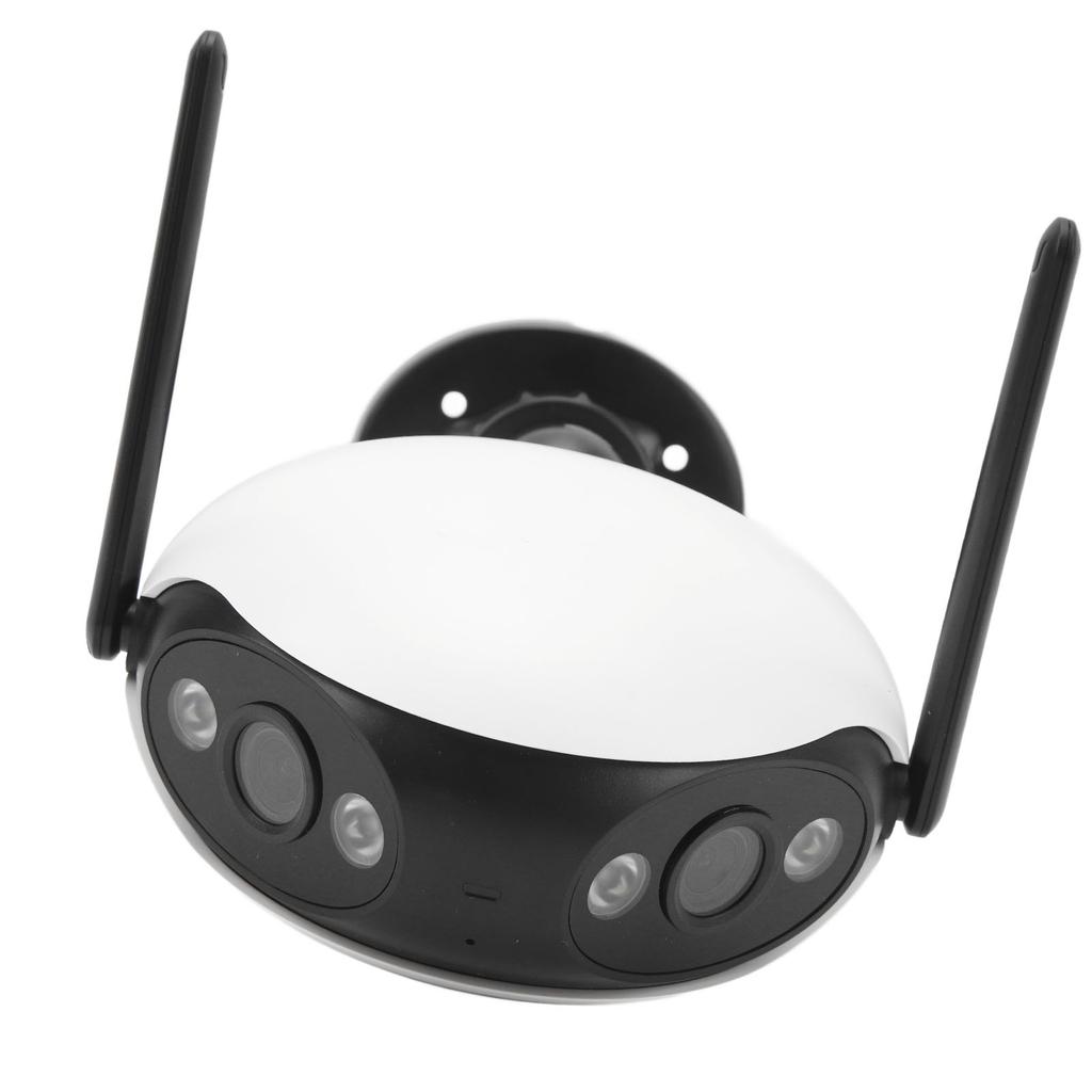 Security Camera Wireless 2K Dual Lens 180 Degree Wide Angle Full Color Night Vision IP66 Level
