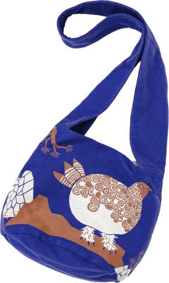 Kusubashi Mon Ori MiW Shoulder Bag, Spring Calling Ptarmigan [A-69971-90-B] Blue