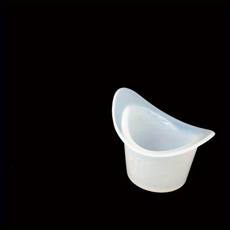 Silicone Eye Wash Cup with Scale Flexible Eye Rinse Bath for Adults Precision-Fitted, Reusable Easy-Clean Travel Eye Flushing Device 1pc