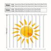 Modern Minimalist Sun And Heart Pattern Shower Curtain, Made Of Polyester Fabric, Machine Washable, Suitable For Bathroom Dcor.