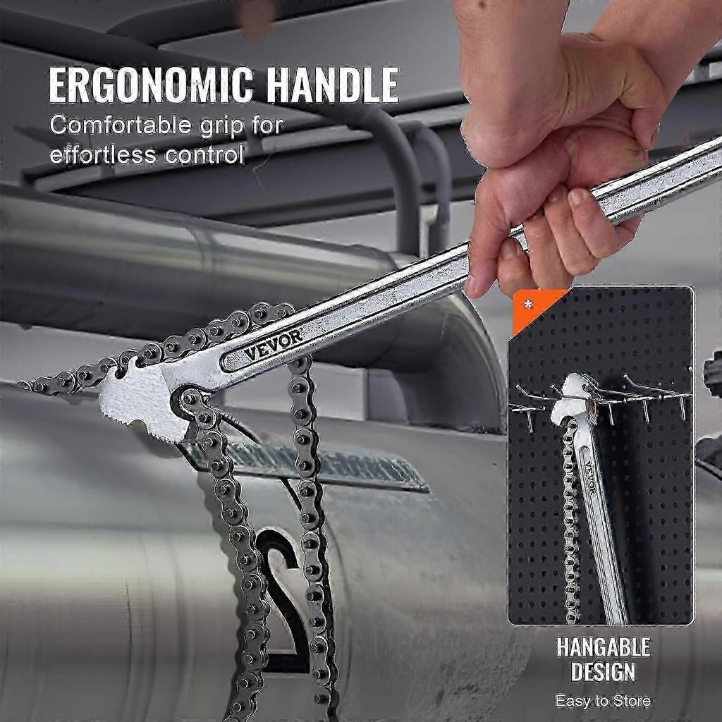 48-inch Chain Pipe Wrench with 13.4-inch Diameter Designed for Pipe Installation and Vehicle Maintenance