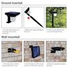 LED Solar Porch Lights Human Body Induction Outdoor Waterproof Landscape Spot Lights 3 Modes Pathway Light  For Garden Lighting