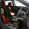 2pcs, Stylish Christmas Floral Joy Pattern Car Seat Covers, Universal Fit For Front Seats Of Car, SUV, And Truck, Keeps Front Se