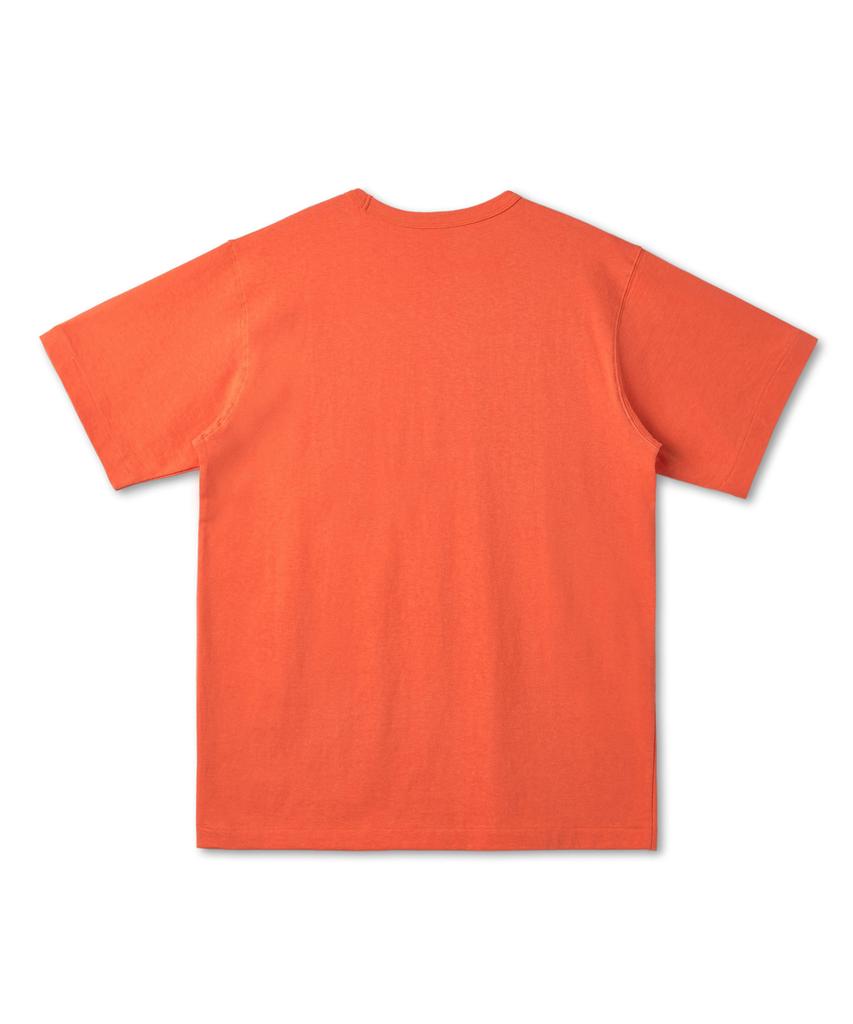 DISCUS ATHLETIC Heavyweight Regular Fit Small Logo T-Shirt Orange