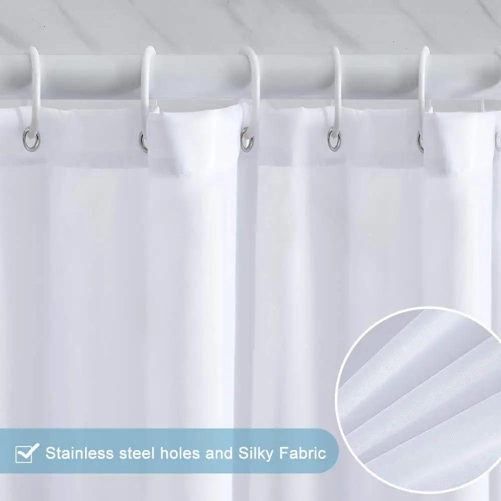 Gradual Change Digital Printing Shower Curtain, Waterproof Bathroom Curtain, Polyester Thickened Shower Cover Bathroom Curtain