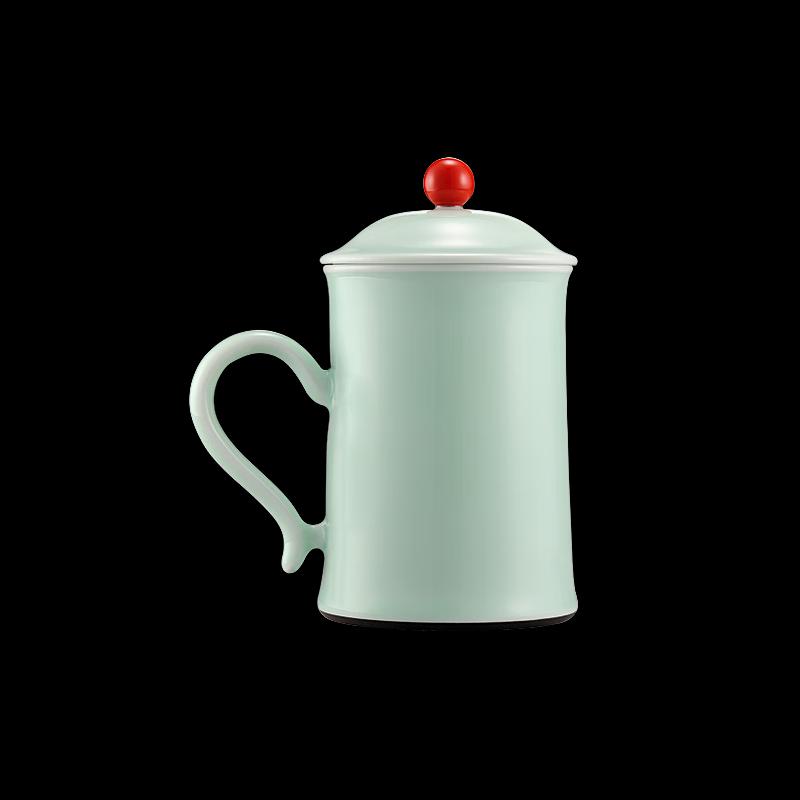 

Ancient Wu Kiln Auspicious Ceramic Tea Cup with Lid