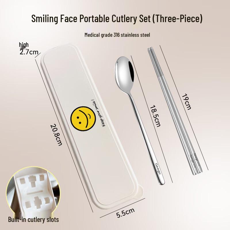 316 Stainless Steel Chopsticks and Spoon Set