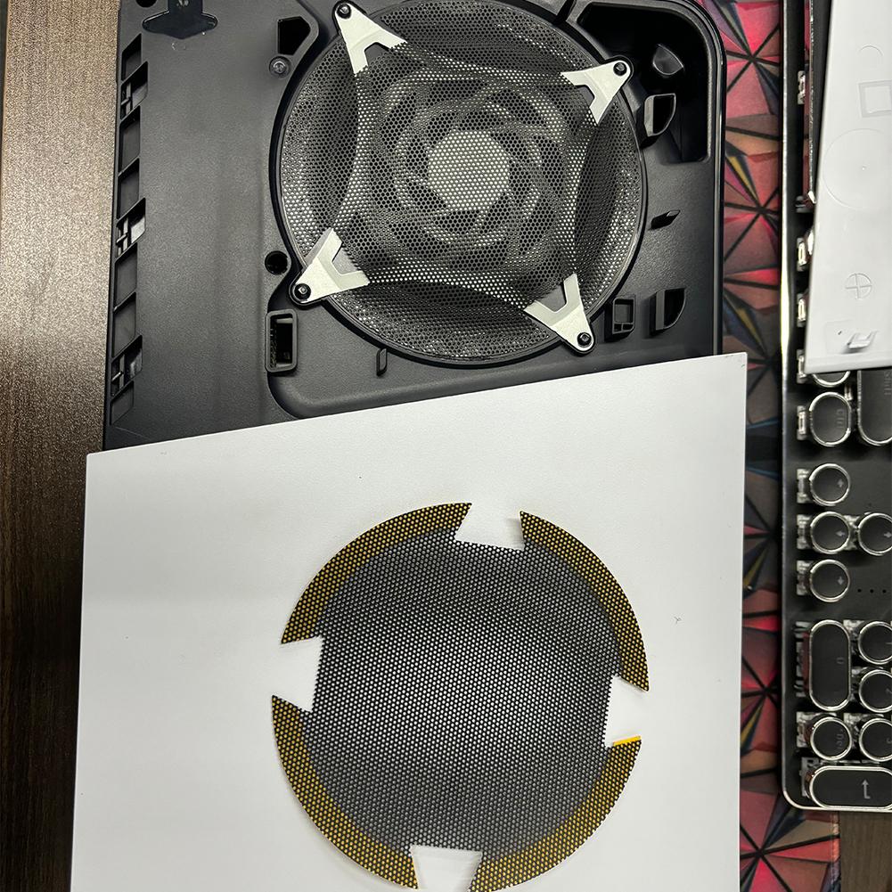 2/4 Pack Fan Dust Filter Breathable Ventilation Cooling Fan Dust Mesh PVC Anti-Dust Cover for PS5 Slim for PlayStation 5 Slim