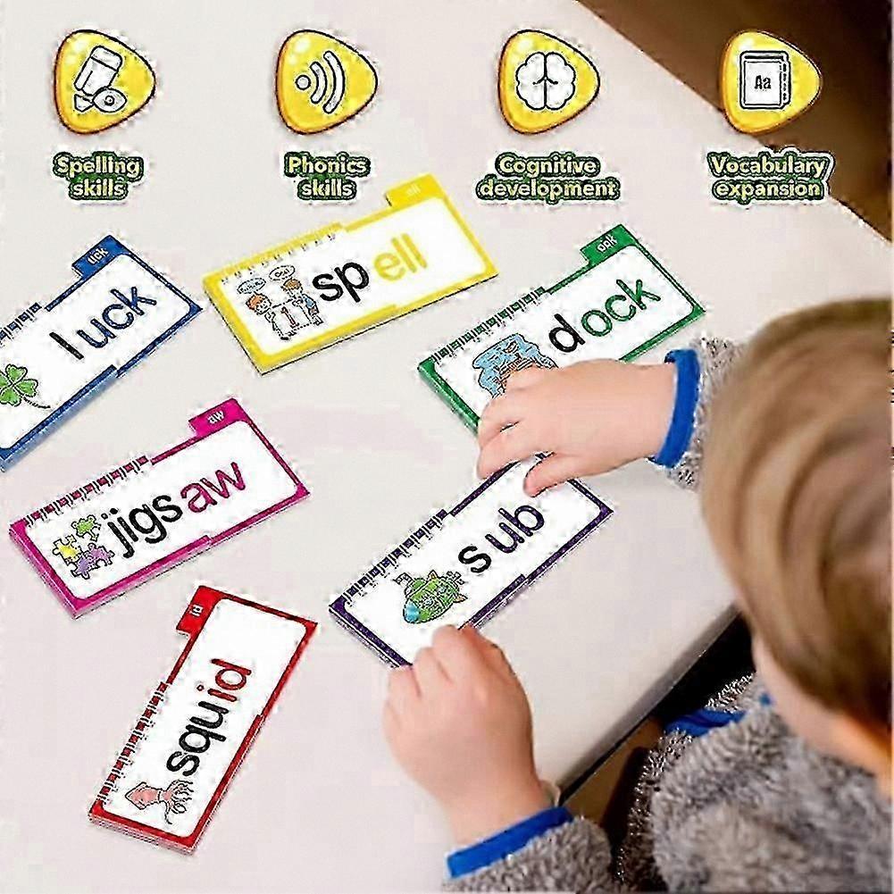 30 Read Rhyme Flip Books for Kids: Interactive Phonetic Learning Tool