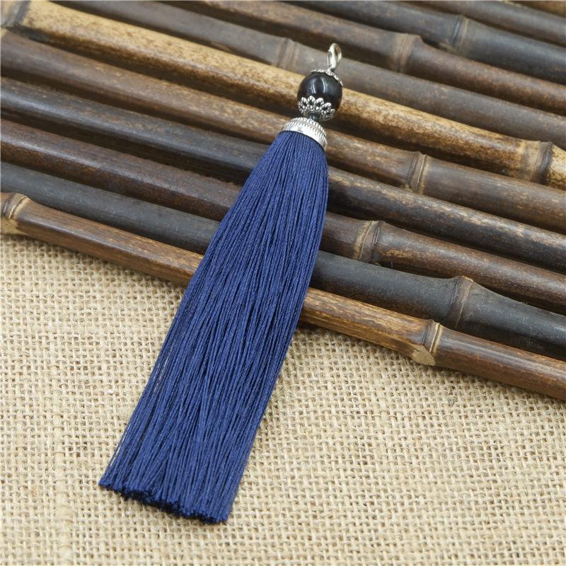 Tassel Ear With Hat Diy Handmade Ear Pendant High-End Lobster Buckle Tassel Ear Pendant