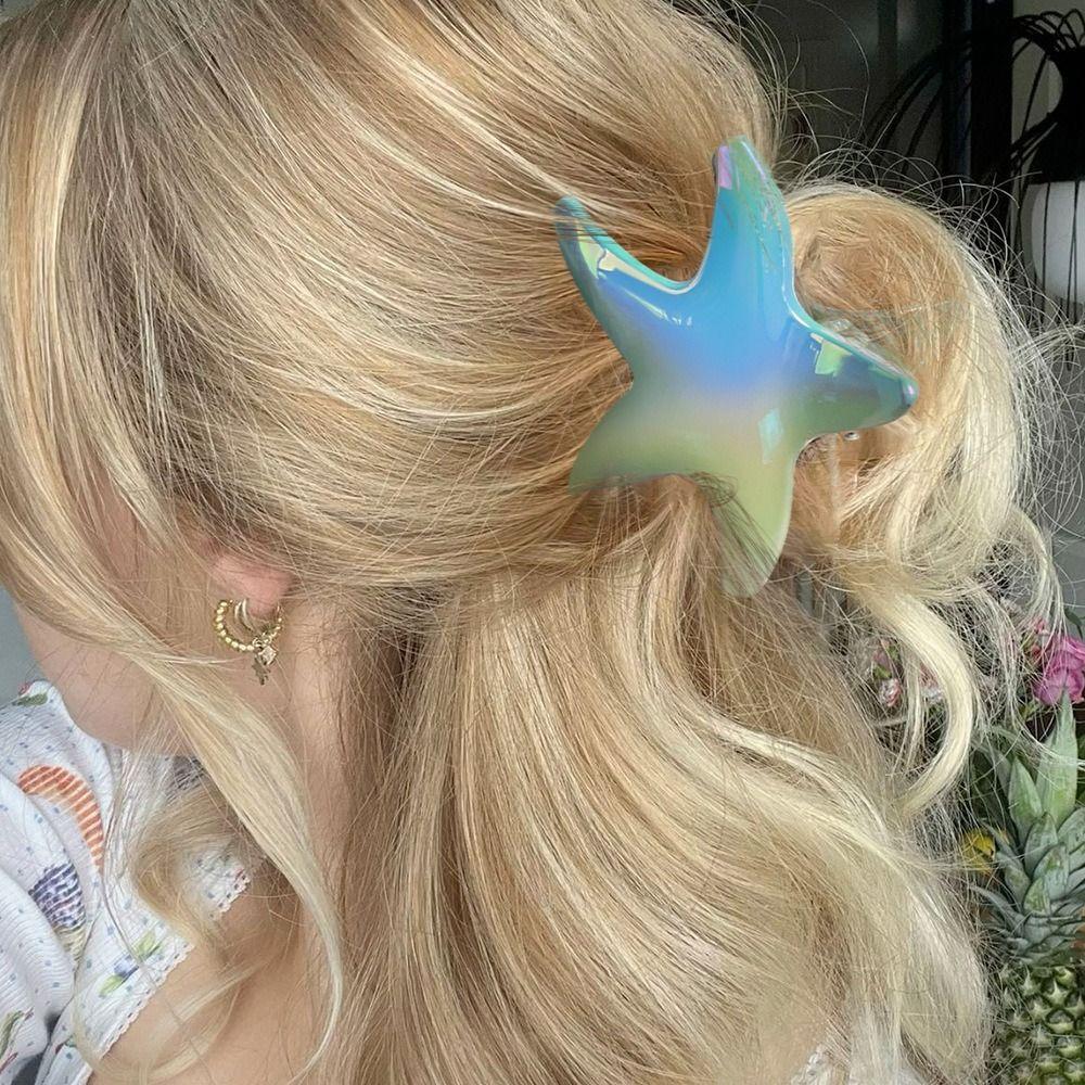 Ocean Starfish Hair Claw Clips Beach Headwear New Girl's Hair Clip Women