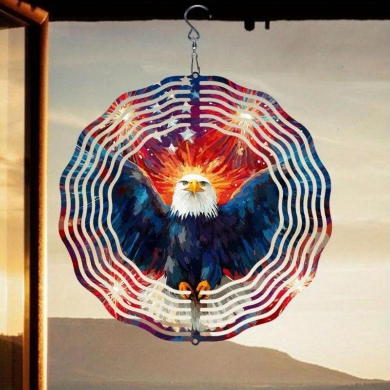 Windspiel aus Edelstahl | Reflektierende Außendekoration für Garten, Hof und Terrasse