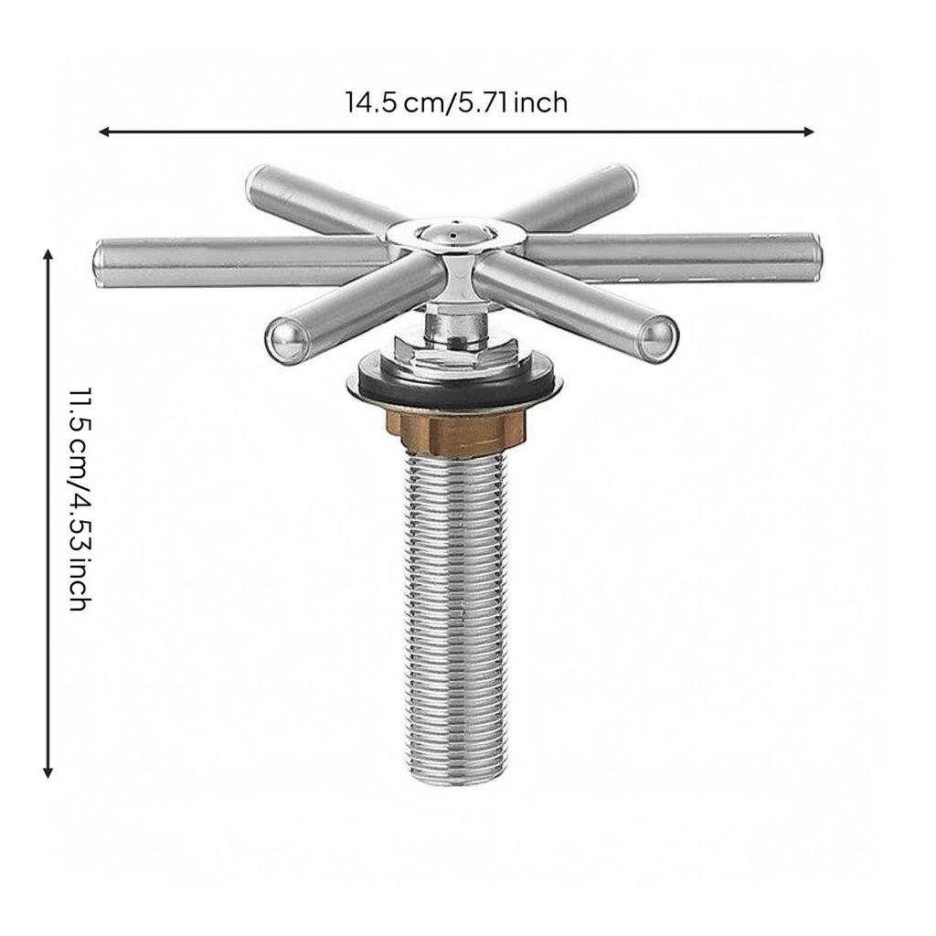Sink Cup Rinser | High-Pressure, with six-spoke Spray Head, Quick,